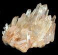 Tangerine Quartz Crystal Cluster - Double Terminations! #36200-1